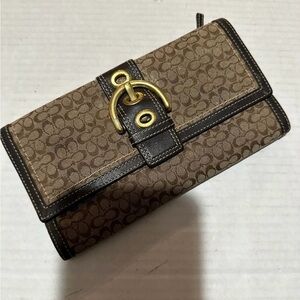 Coach Brown Signature Wallet